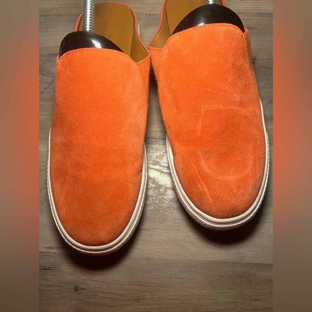 Caslon Women's Orange Suede Slip On Driving Shoes, Size 7.5M - Picture 3 of 7